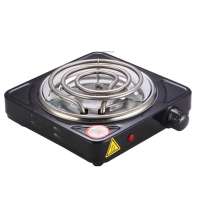 Temperature Control Black and Silver Electric Hot Plate Portable Hookah Shisha Charcoal Burner