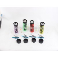 Good quality cheap price beatiful portable acrylic colored smoke hookah